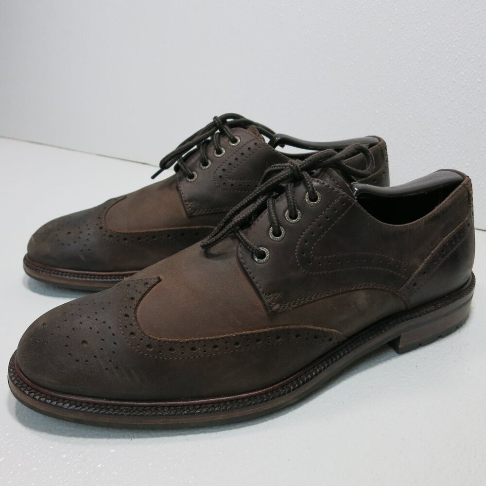 J&M Mens Nubuck Leather Casual Oxford Comfortable Footwear Shoes Men's Size 9 M